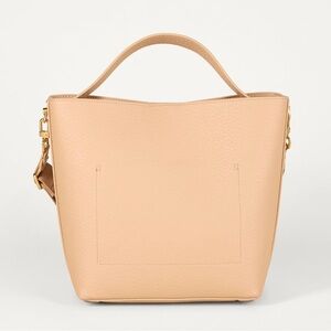 Amazon Essentials Nude Pebbled Tote with Top Handle